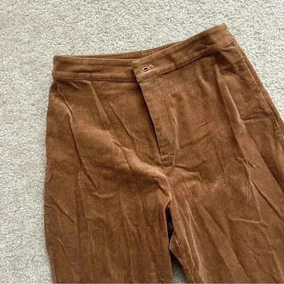 Sadie & Sage Wide Leg Brown Corduroy Pants Women’s Size M Style# AA472093 - Picture 16 of 16
